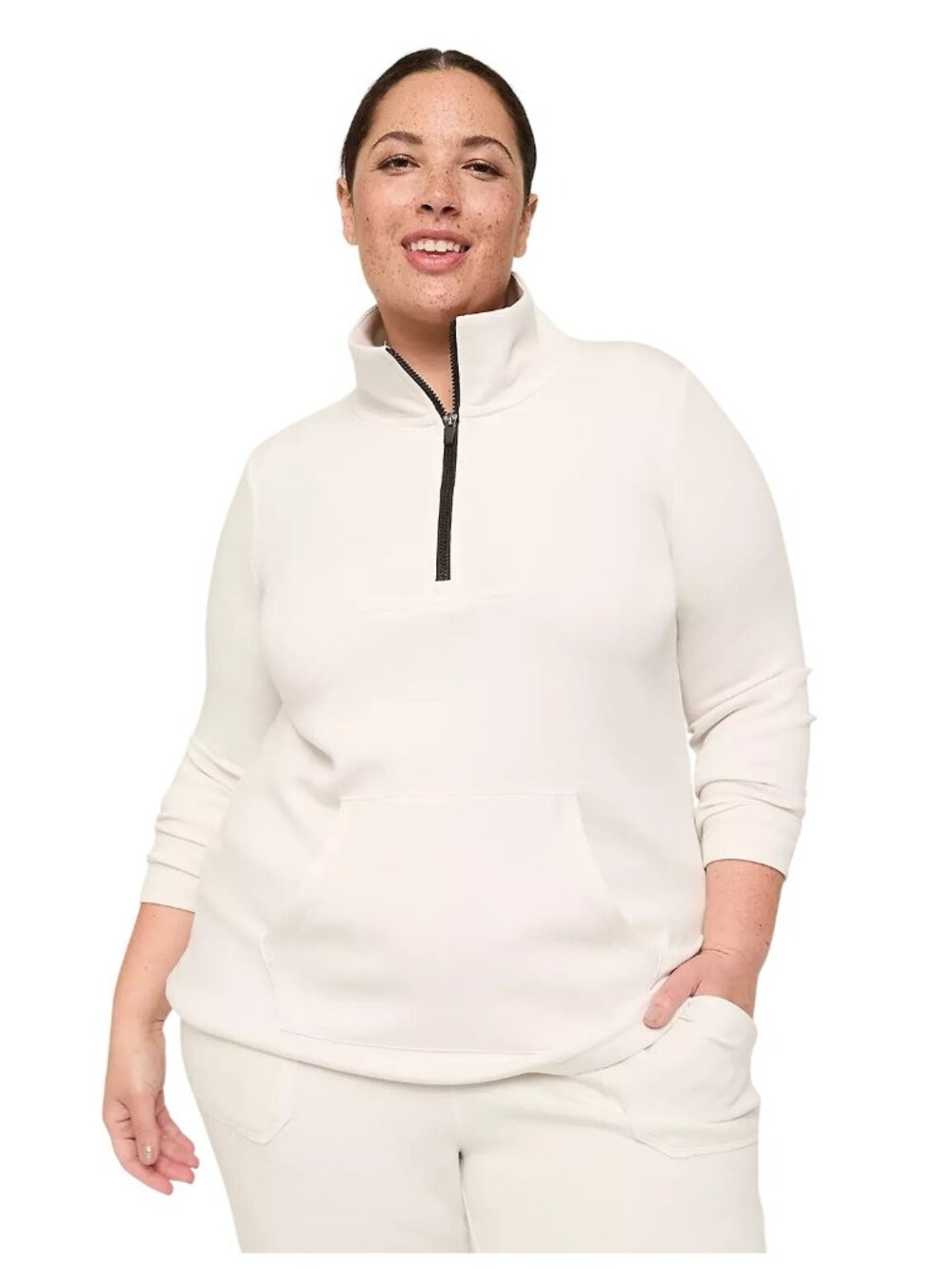 LIVI For Lane Bryant Pullover Size 18/20 Quarter Zip Long Sleeve Lounge Sporty